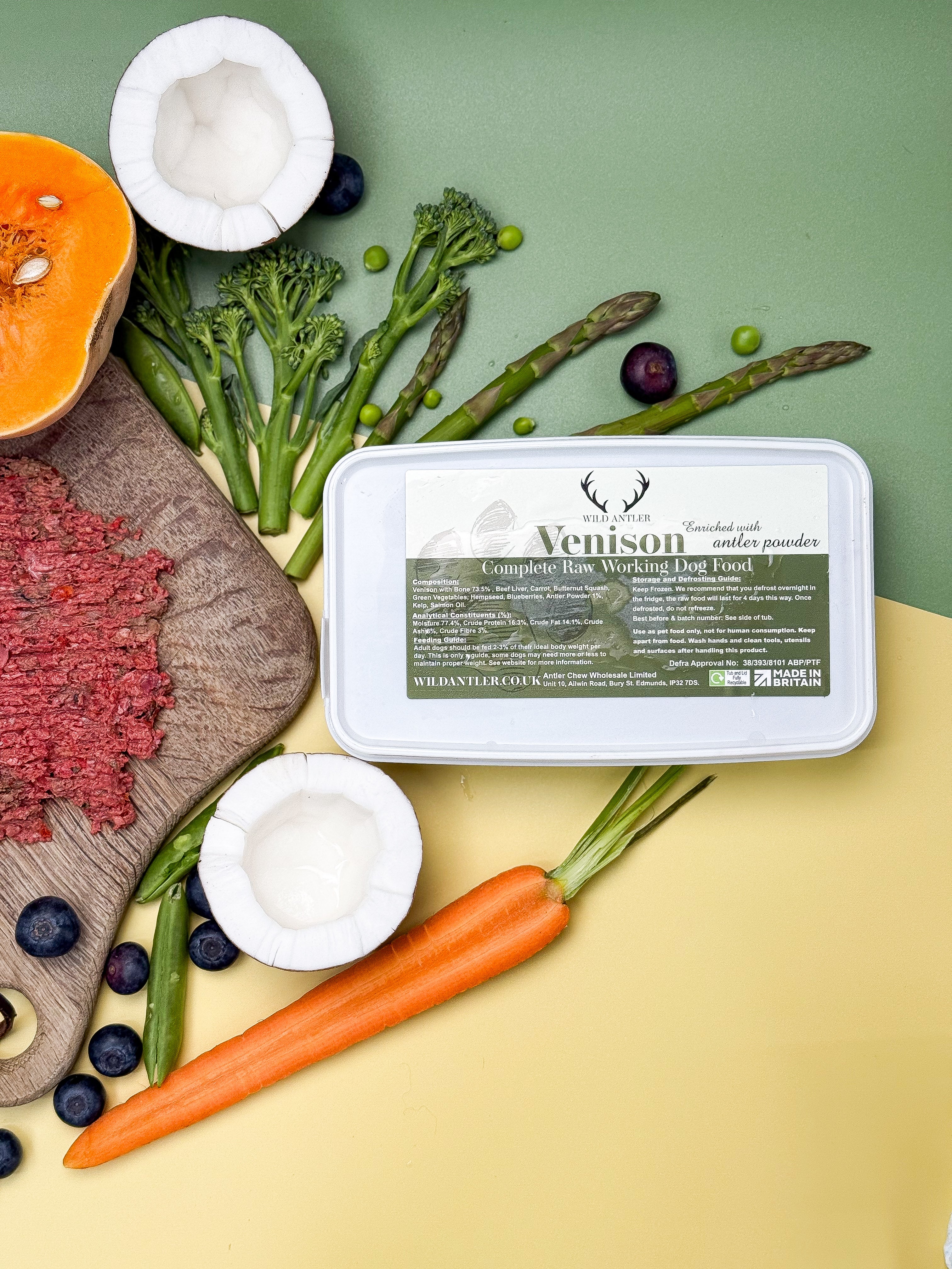 Venison Complete Raw Dog Food Wild Antler