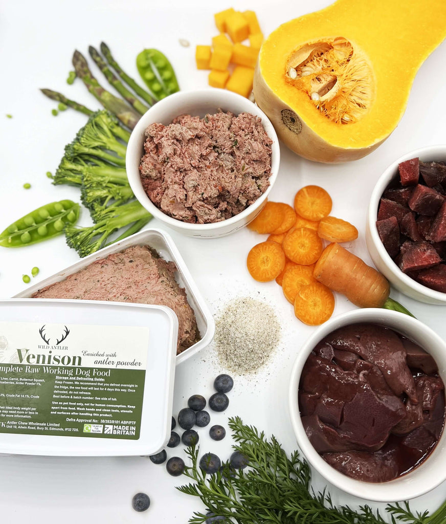 venison with the natural mineral content of antler powder, supporting bone health and overall vitality.